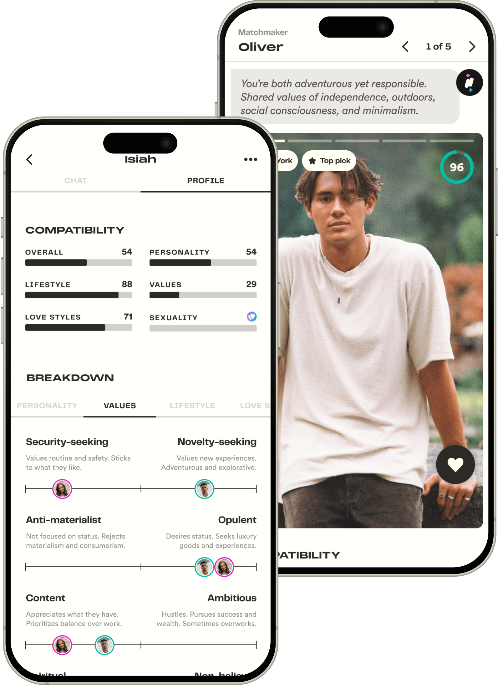 INNI app interface preview
